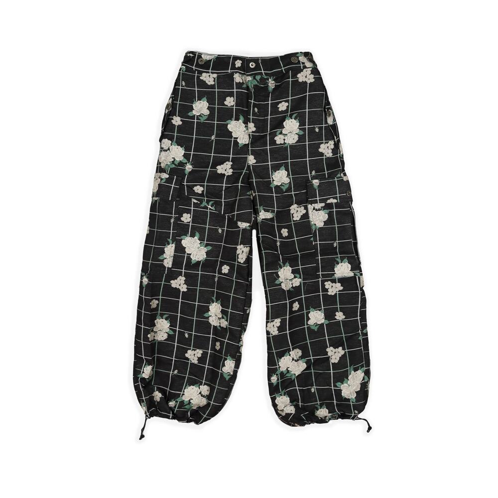 Agua Bendita Maicy Cargo Pants Black Floral Size S NWT - Picture 2 of 4
